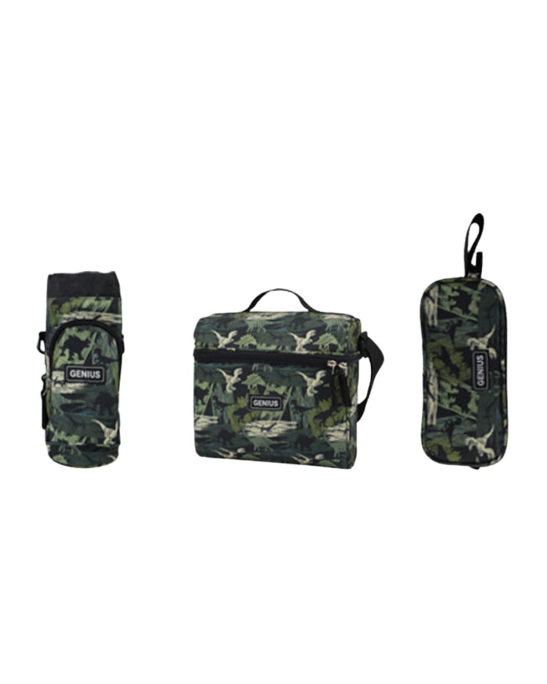 Genius 16" Dinosaur School Bag Set