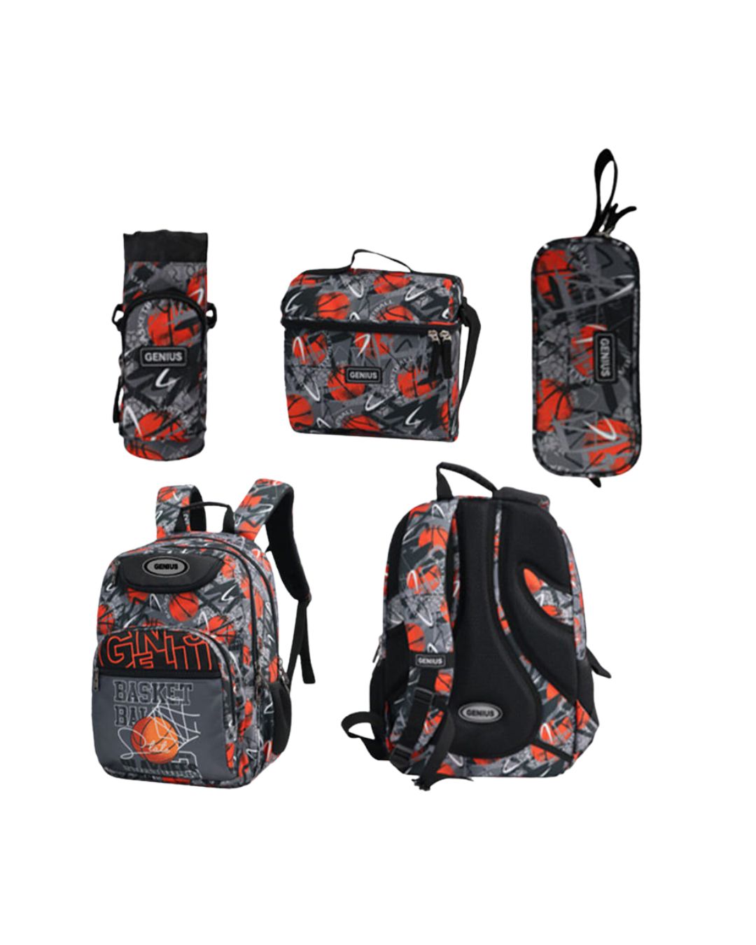 Genius 16" Basketball School Bag Set