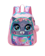 Pink Cat School Backpack