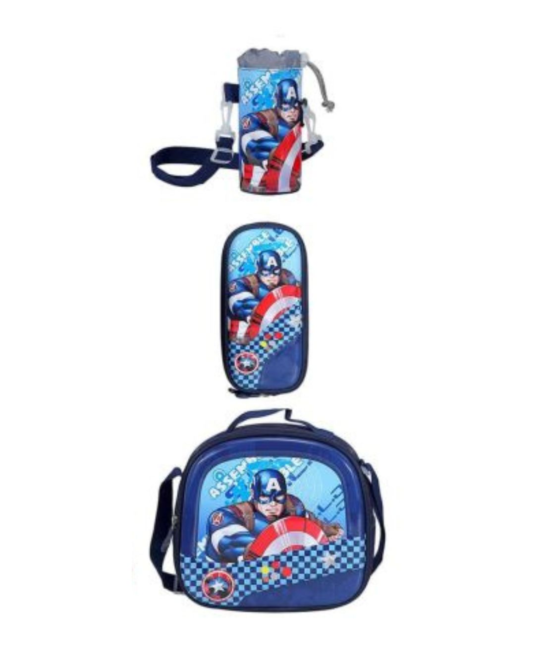 Genius Captain America School Bag Set – 12 Inch