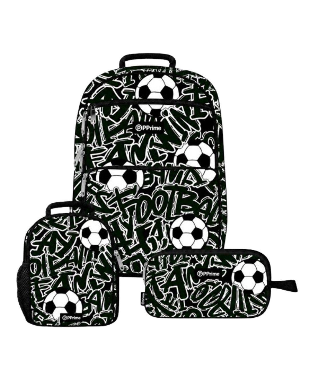 Prime Soccer 3-Piece School Bag Set