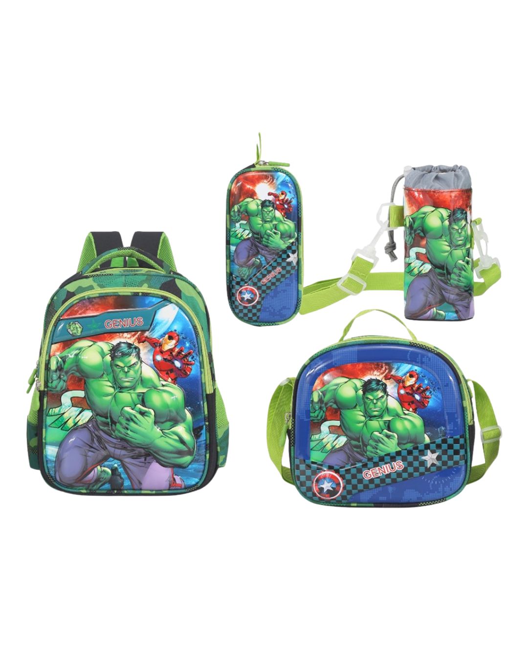Hulk 12-Inch 3D School Bag Set
