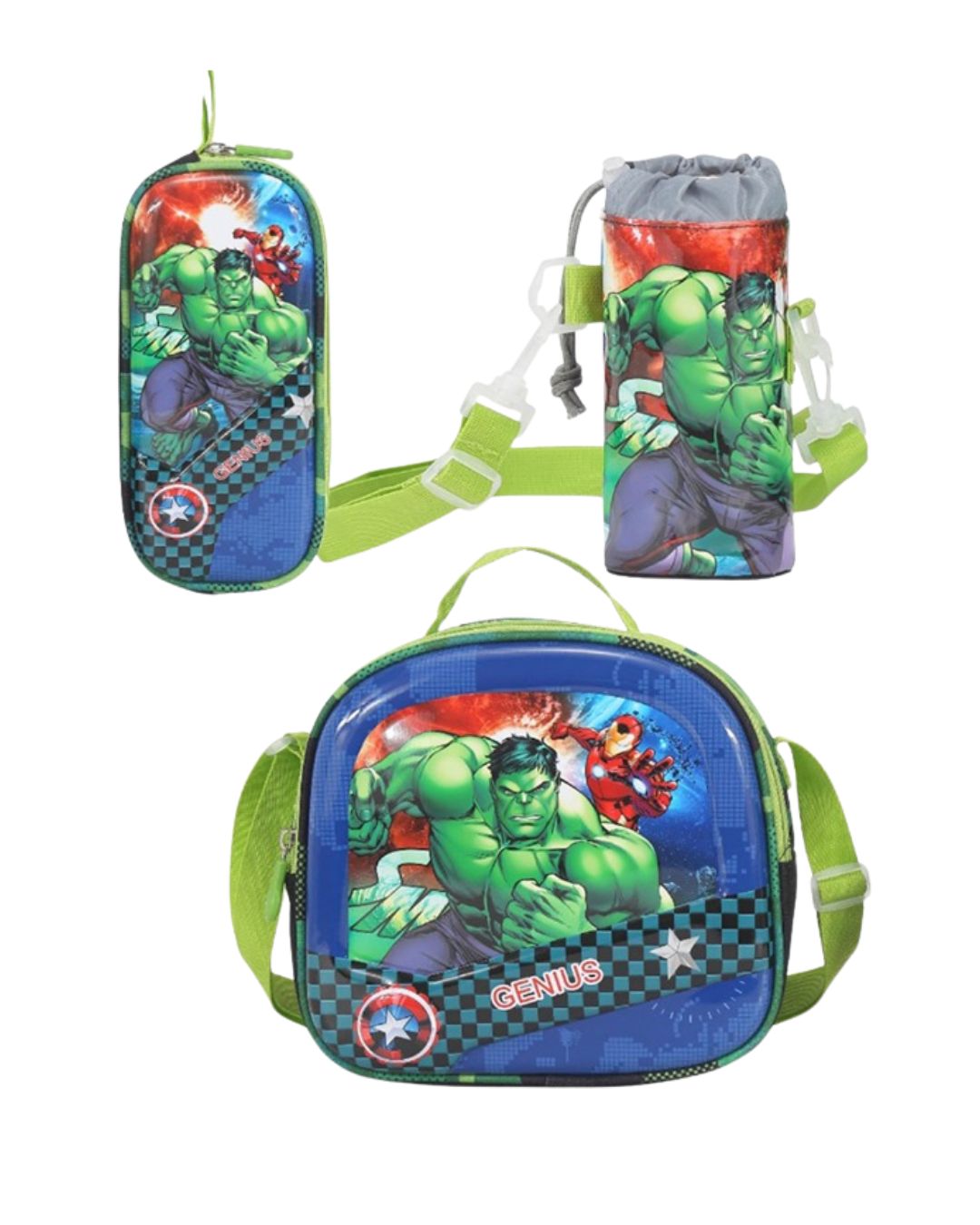 Hulk 12-Inch 3D School Bag Set