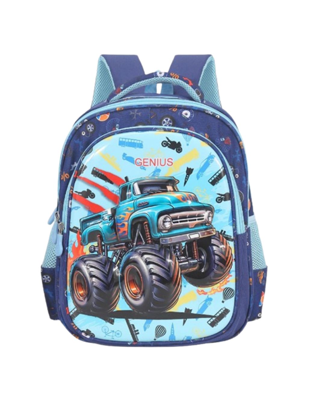 Monster Truck 12-Inch 3-Piece School Bag Set