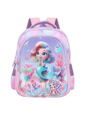 Genius 12-Inch Purple Mermaid School Bag Set