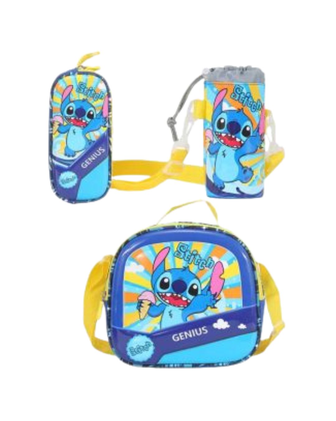 Genius Stitch Trolley School Bag Set