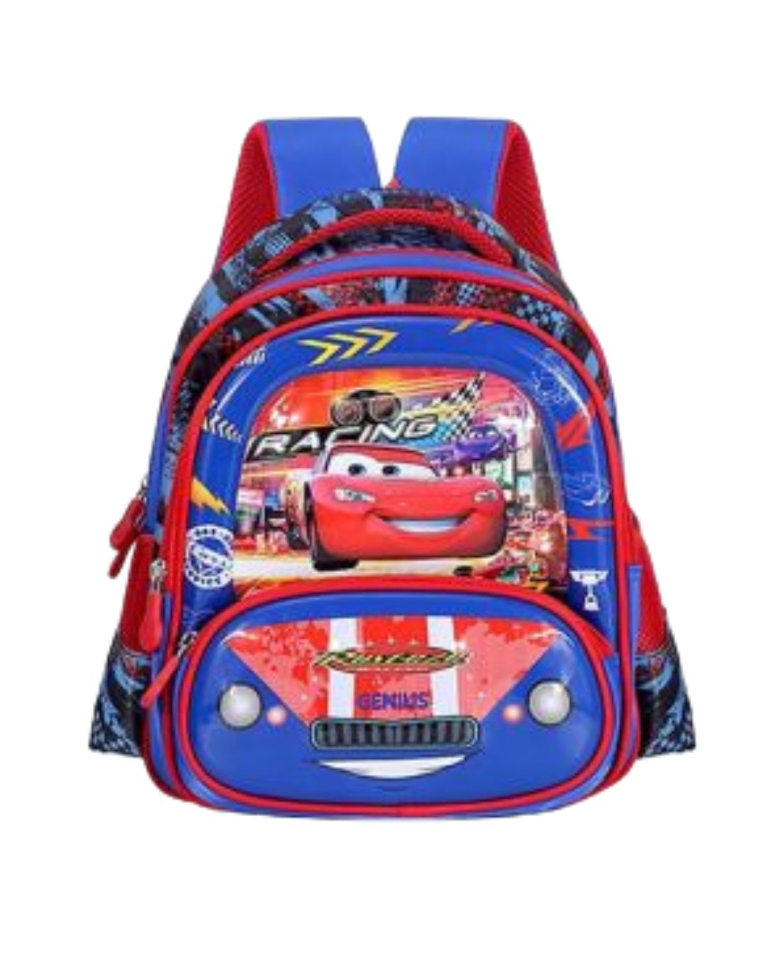 Genius Lightning McQueen 3D 5-Piece School Bag Set