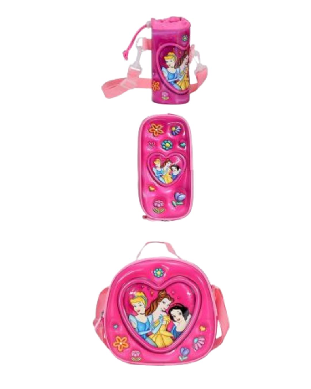 Princess 5-Piece Pink Trolley Backpack Set