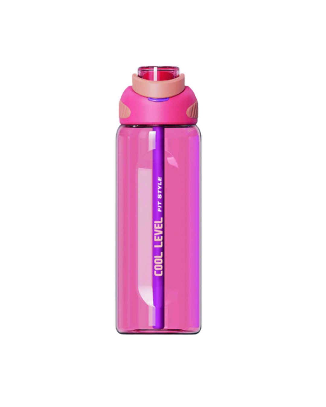 Cool Level 800ml Plastic Water Bottle (Assorted Colors)