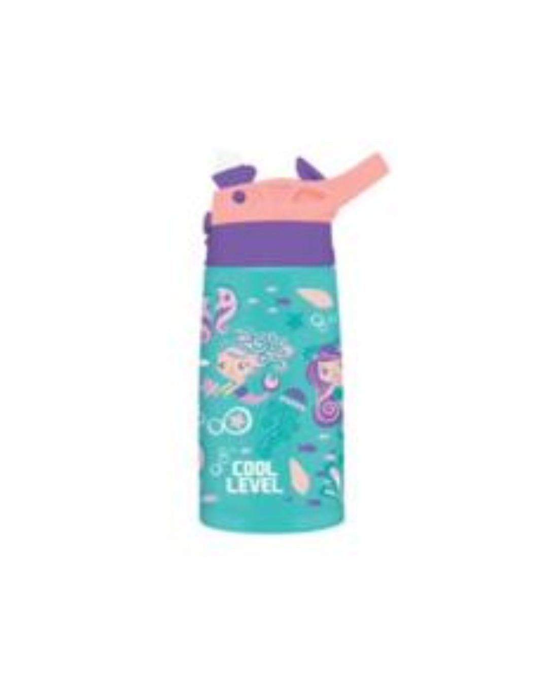Cool Level 400ml Water Bottle with Straw – Assorted Designs