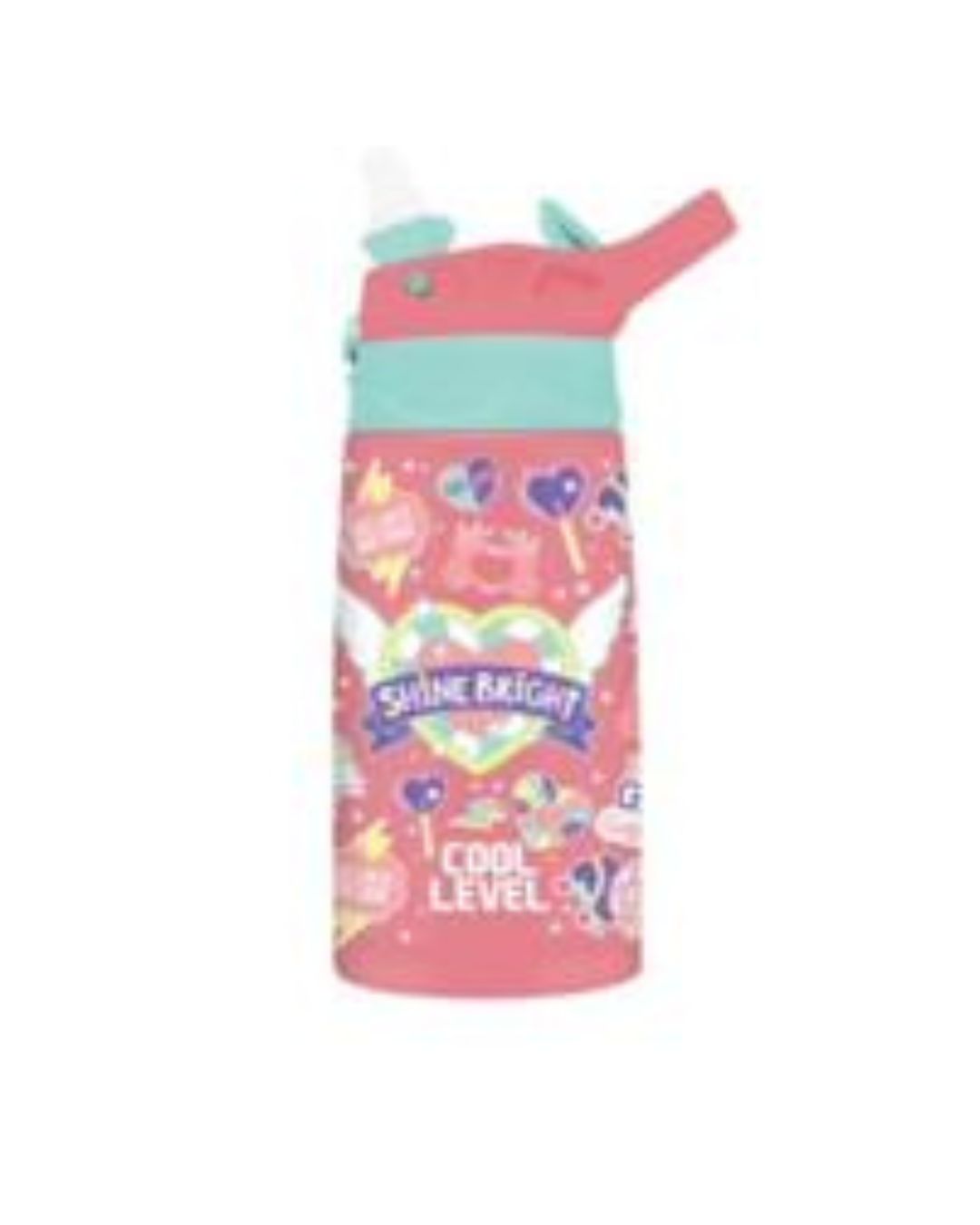 Cool Level 400ml Water Bottle with Straw – Assorted Designs