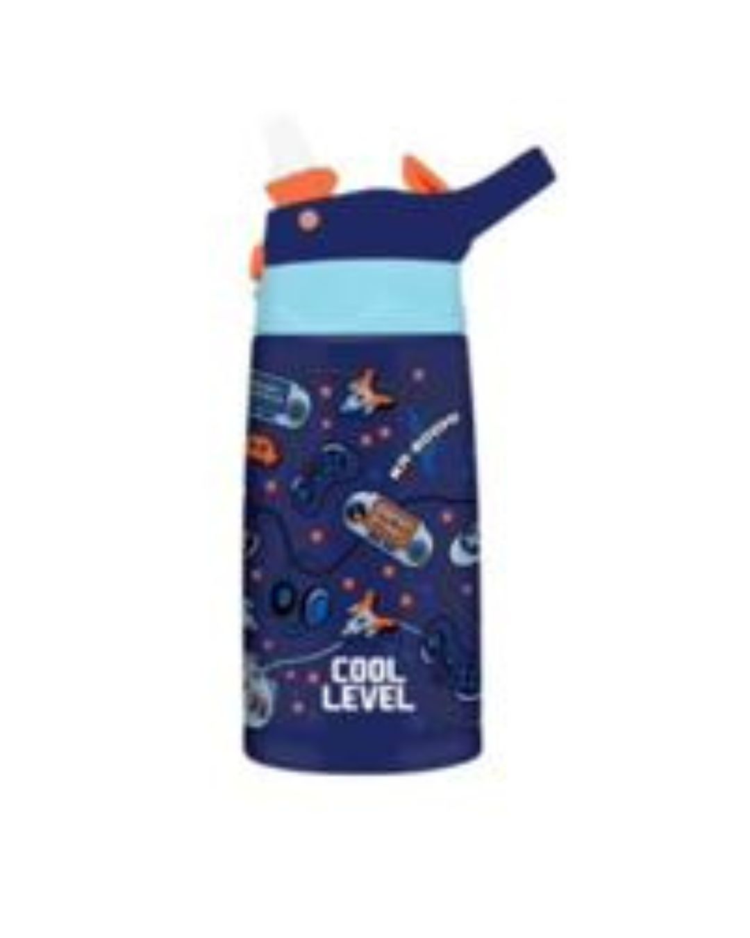 Cool Level 400ml Water Bottle with Straw – Assorted Designs