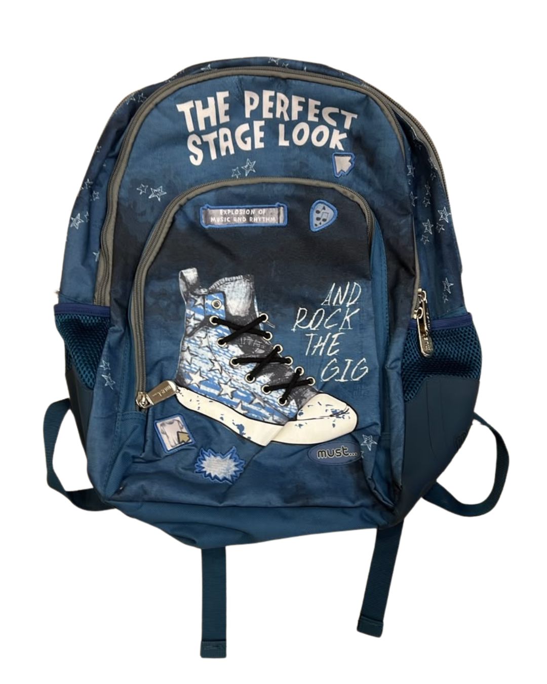 Must Blue School Backpack