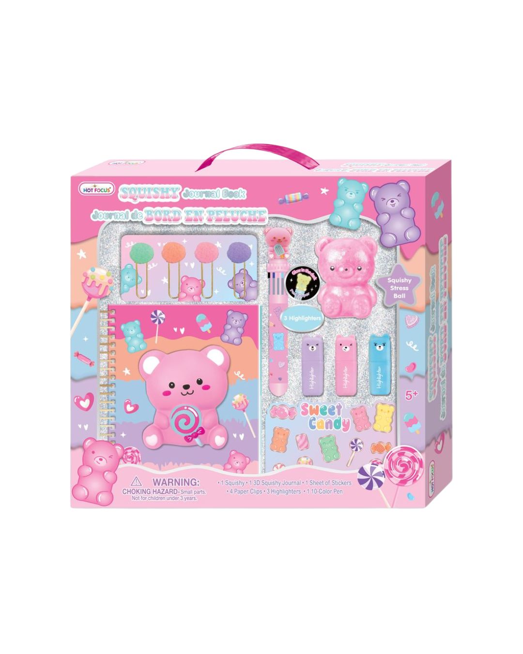 Hot Focus Sugar Crush Squishy Journal Book Set