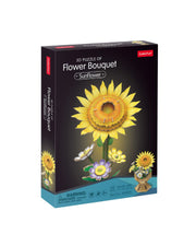 CubicFun 3D Sunflower Bouquet Puzzle – 102 Pieces