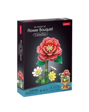CubicFun 3D Flower Bouquet Camellia Puzzle – 109 Pieces