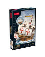 CubicFun 3D Santa Maria Ship Puzzle – 204 Pieces