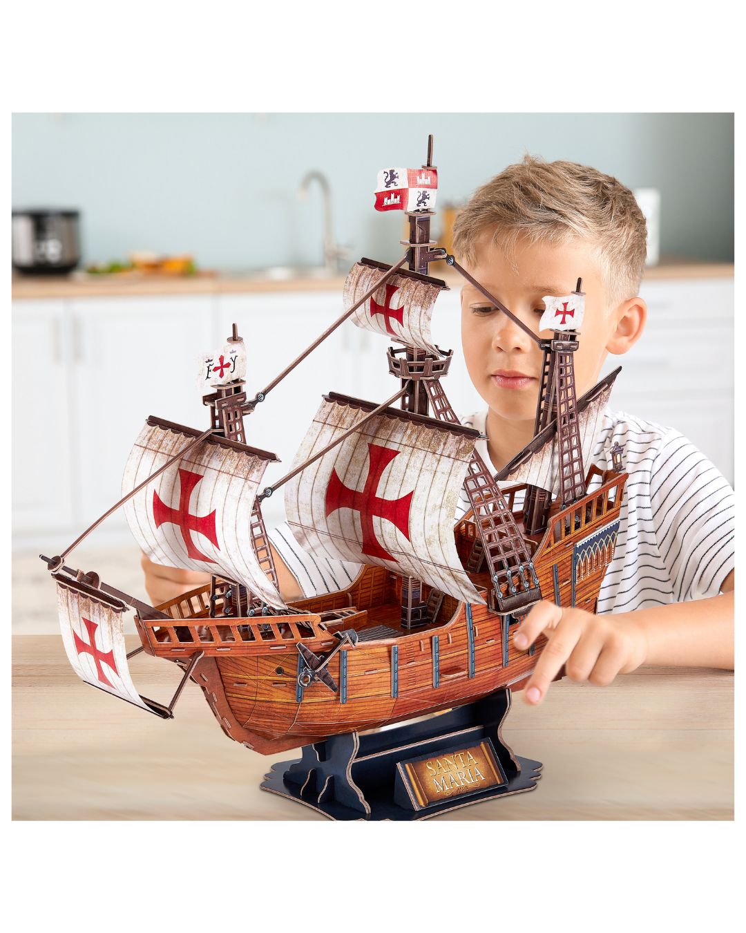 CubicFun 3D Santa Maria Ship Puzzle – 204 Pieces
