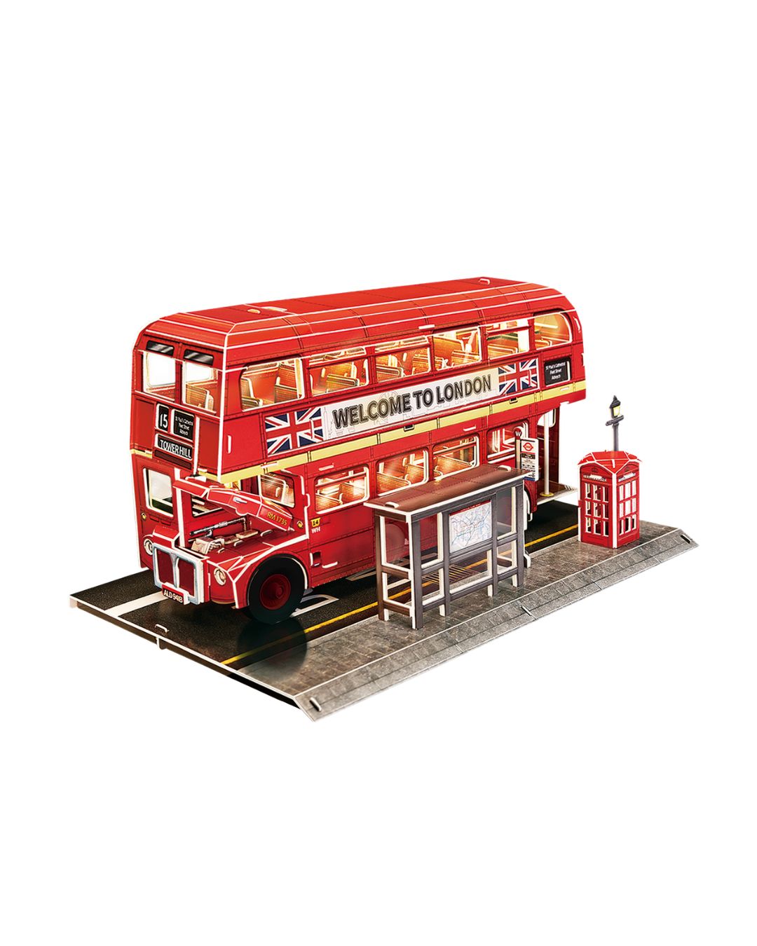 CubicFun 3D London Bus Night Edition – 161 Pieces