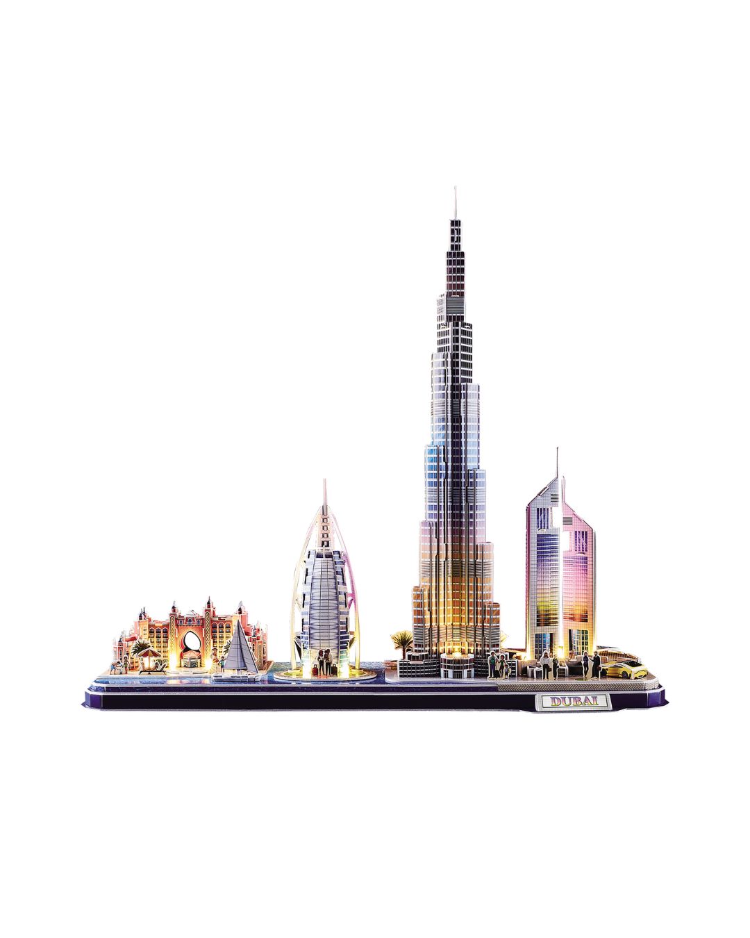CubicFun LED Dubai City Line 3D Puzzle – 182 Pieces