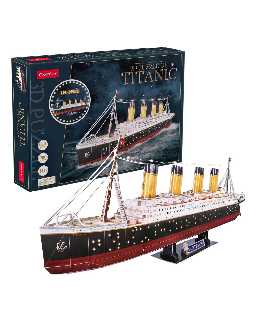 CubicFun Titanic LED 3D Puzzle – 266 Pieces