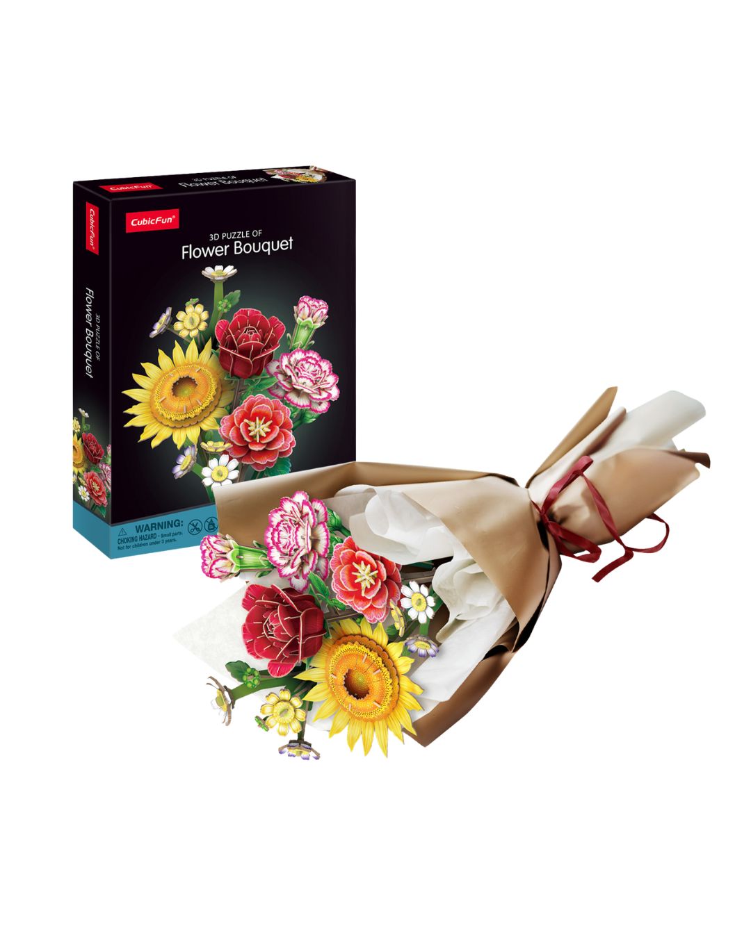 CubicFun Flower Bouquet 3D Puzzle – 285 Pieces