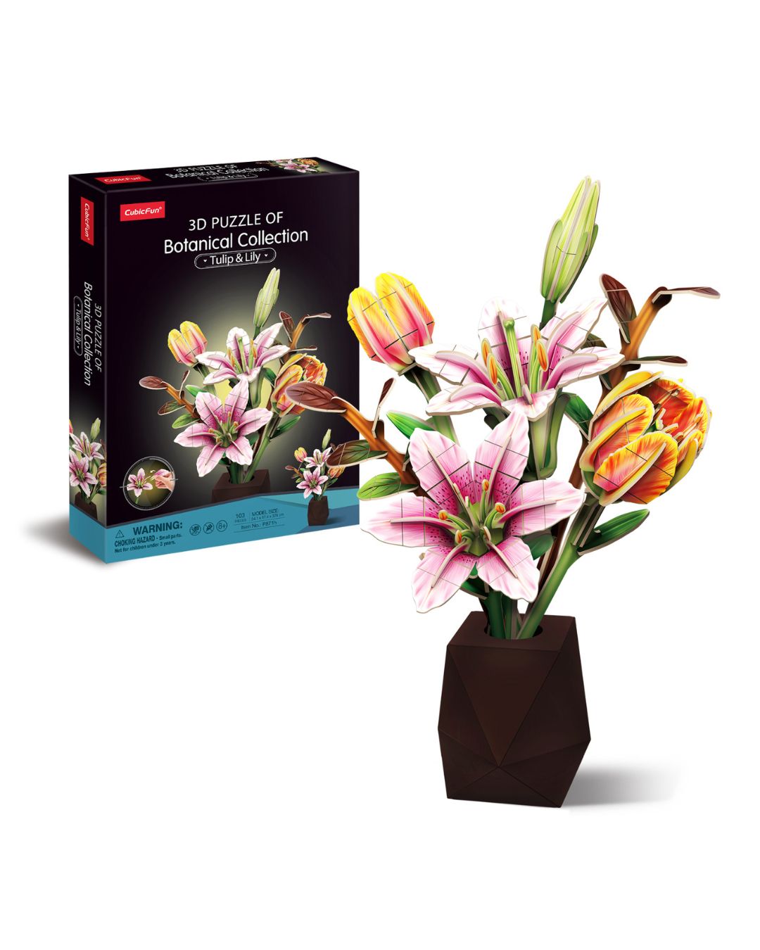 CubicFun Tulip & Lily 3D Puzzle