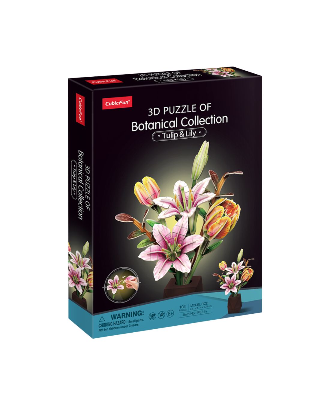 CubicFun Tulip & Lily 3D Puzzle