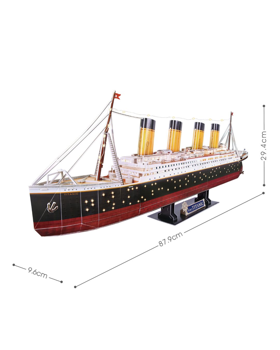CubicFun Titanic LED 3D Puzzle – 266 Pieces