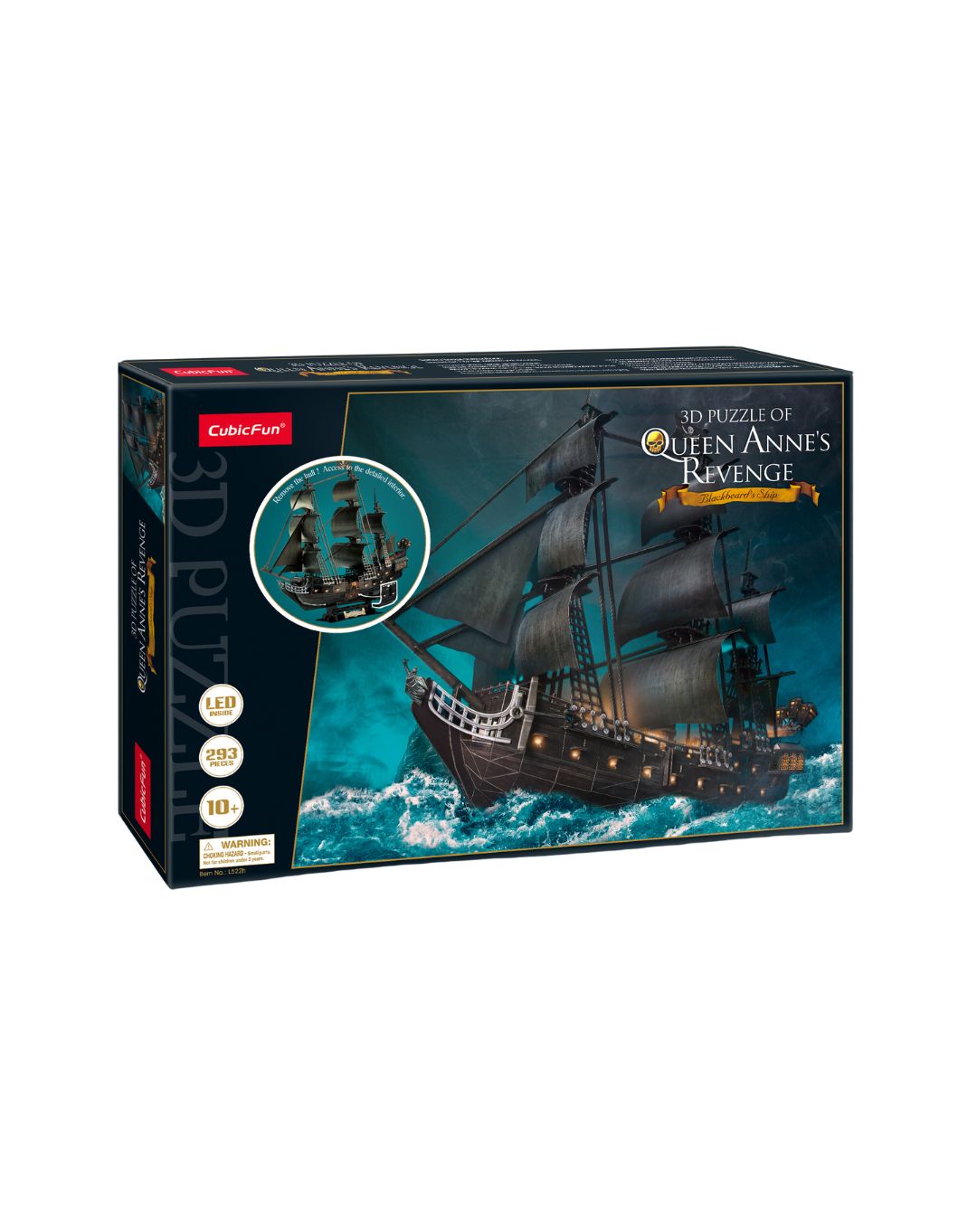 CubicFun Queen Anne’s Revenge LED 3D Puzzle