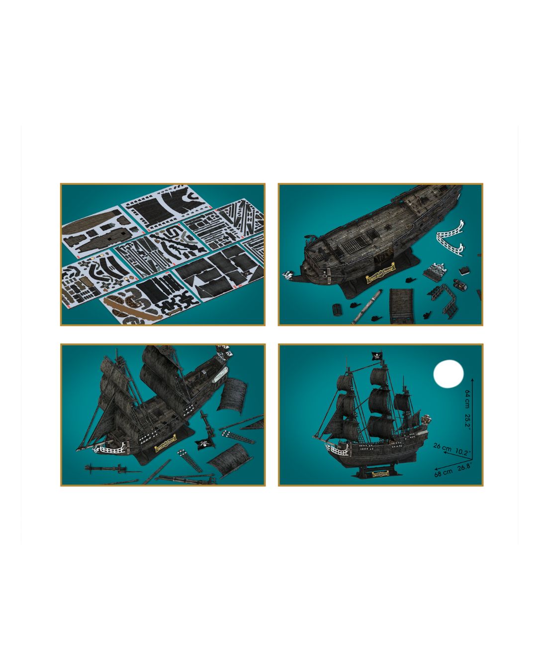 CubicFun Queen Anne’s Revenge LED 3D Puzzle