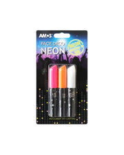 AMOS Face Deco Neon Crayons – 3 Pack