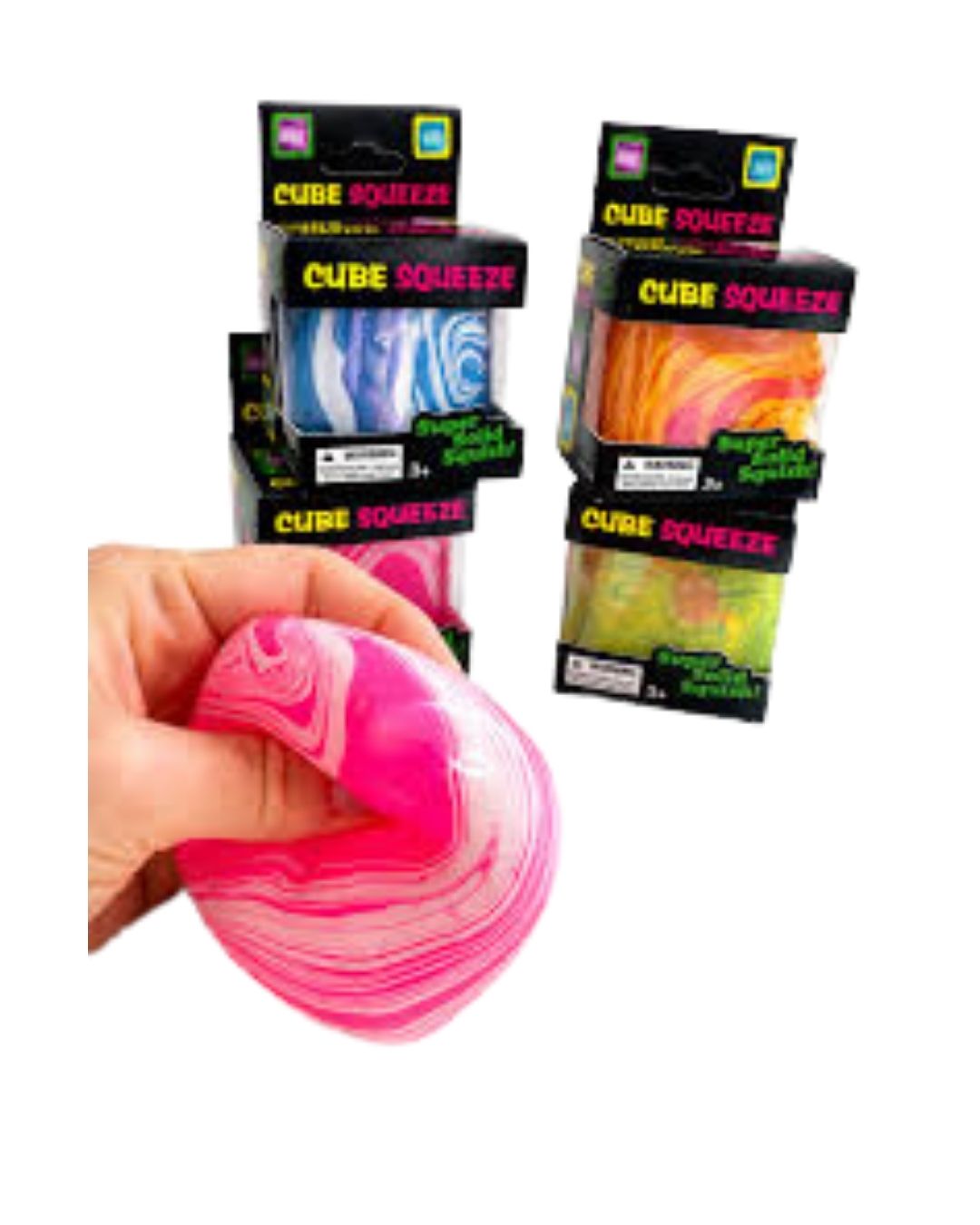 Marbled Cube Squeeze Fidget Toy