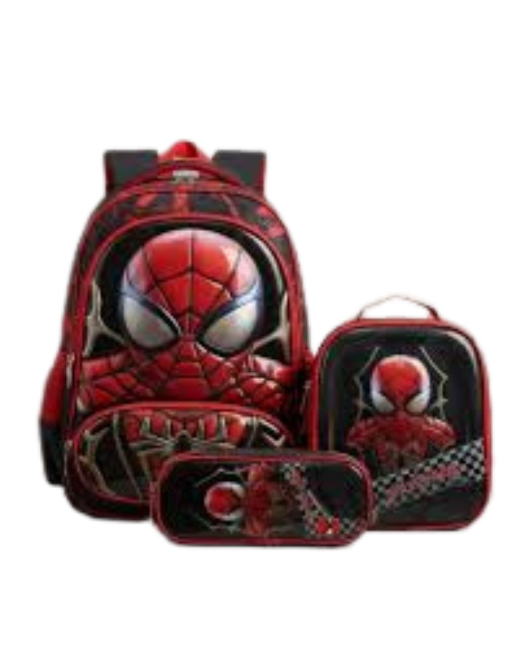14-Inch 3D Spider-Man School Backpack