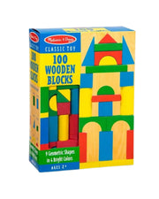 Melissa & Doug 100 Wood Blocks Set