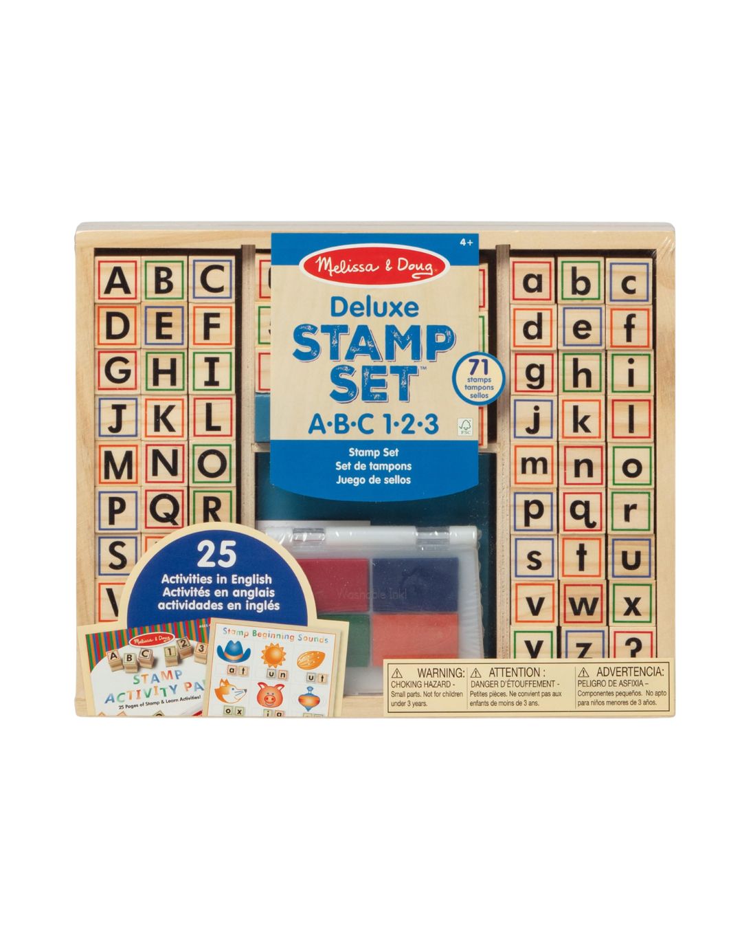 Melissa & Doug Wooden ABC Activity Stamp Set