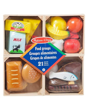 Melissa & Doug Food Groups Wooden Play Food