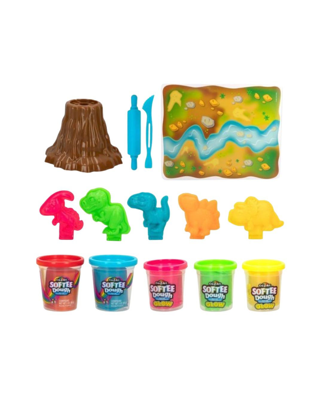 Dino Glow Dough Set