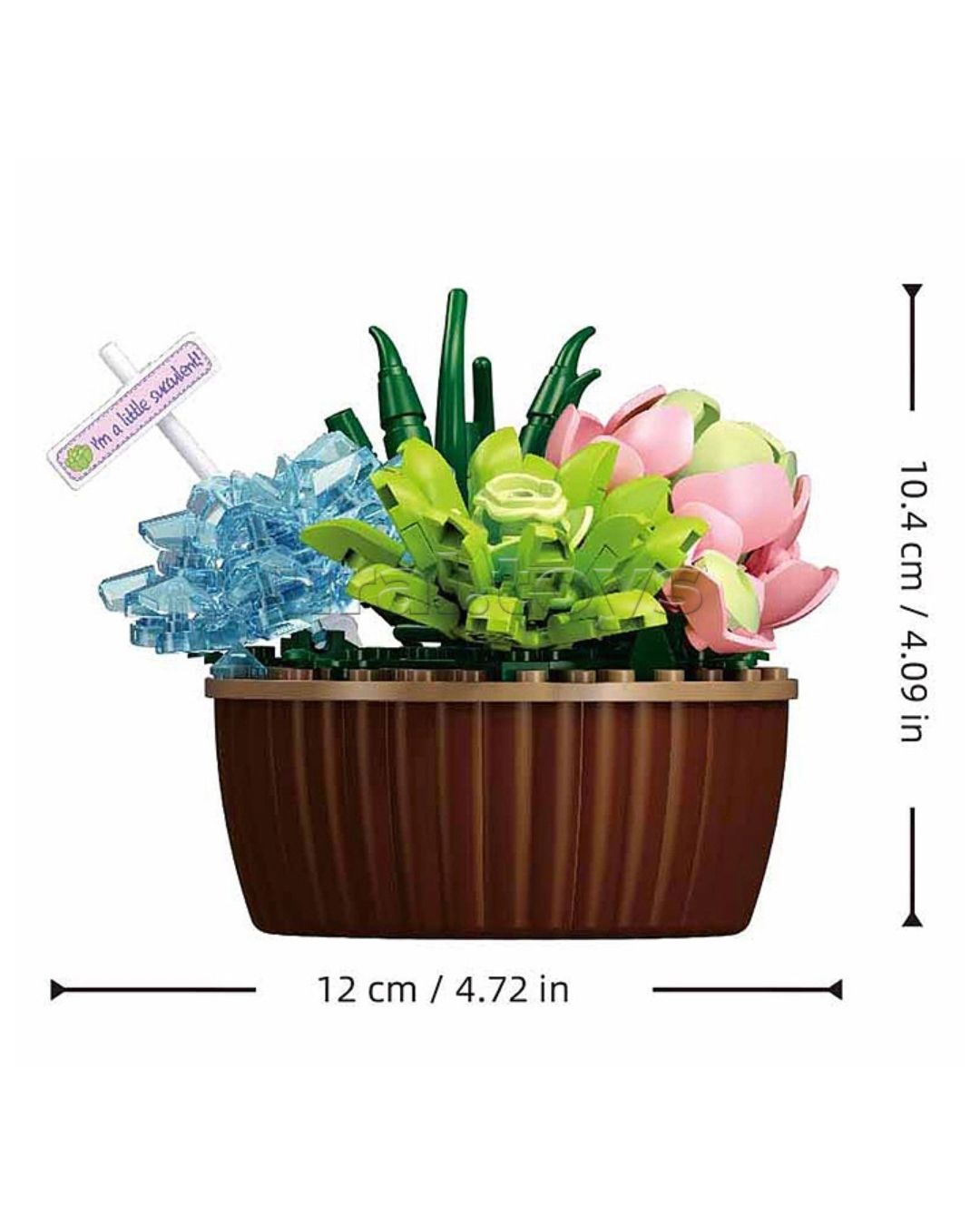 Sluban Green Succulents Building Block Set – 181 Pieces