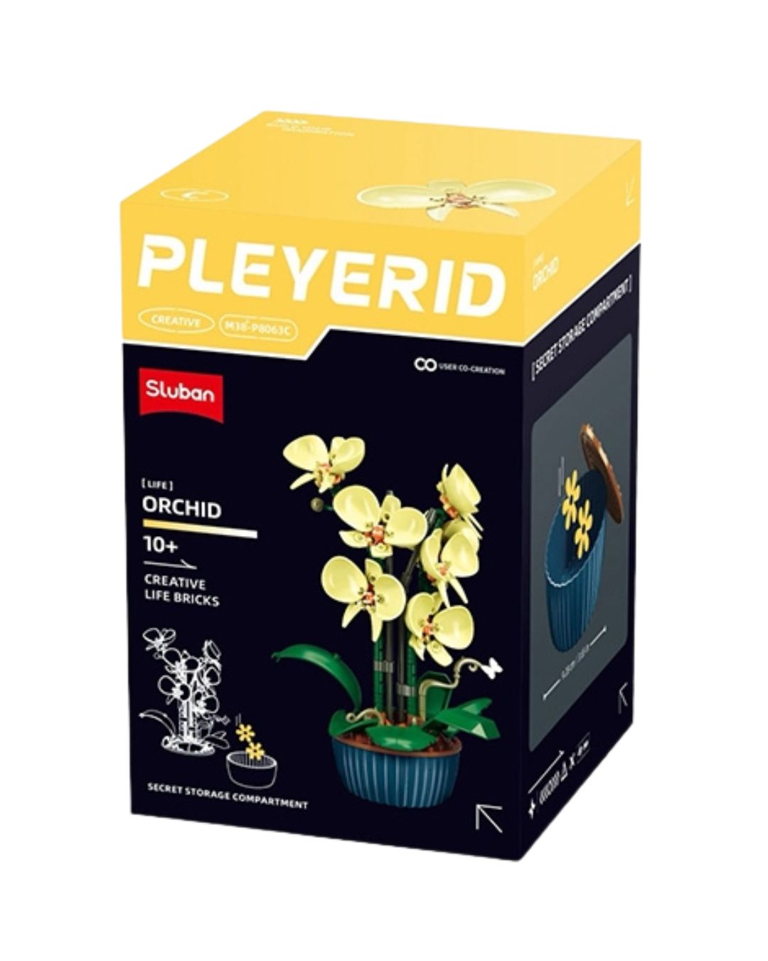 Sluban Yellow Orchid Building Block Set