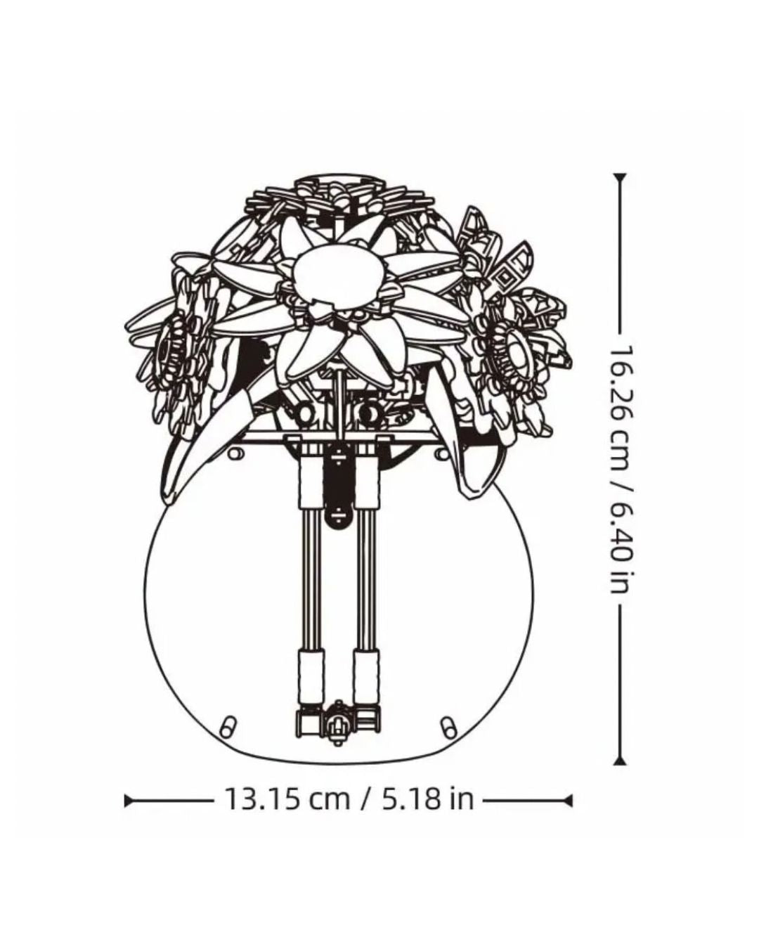 Sluban PLEYERID Sunflower Bouquet