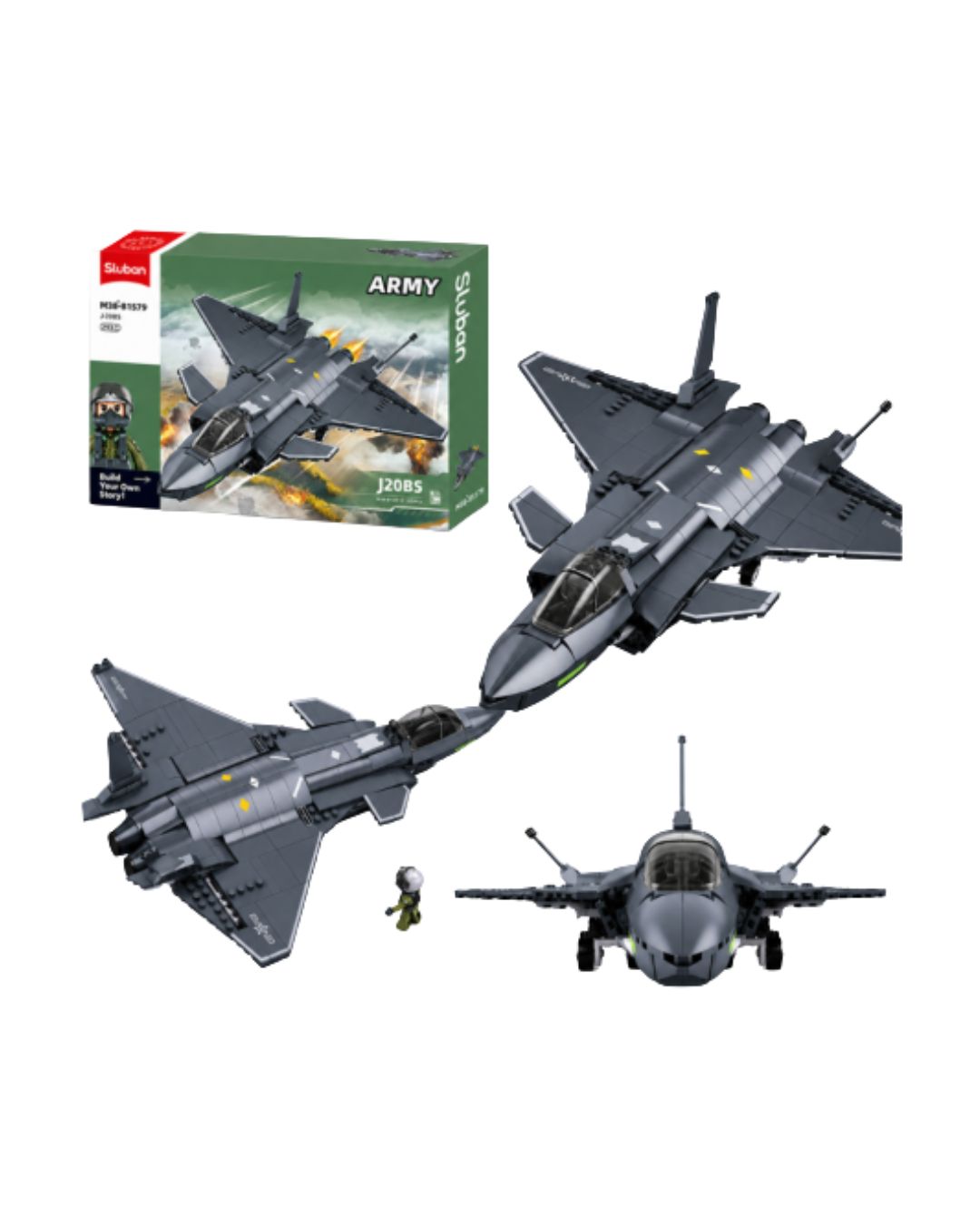 Sluban Fighter Jet Building Set