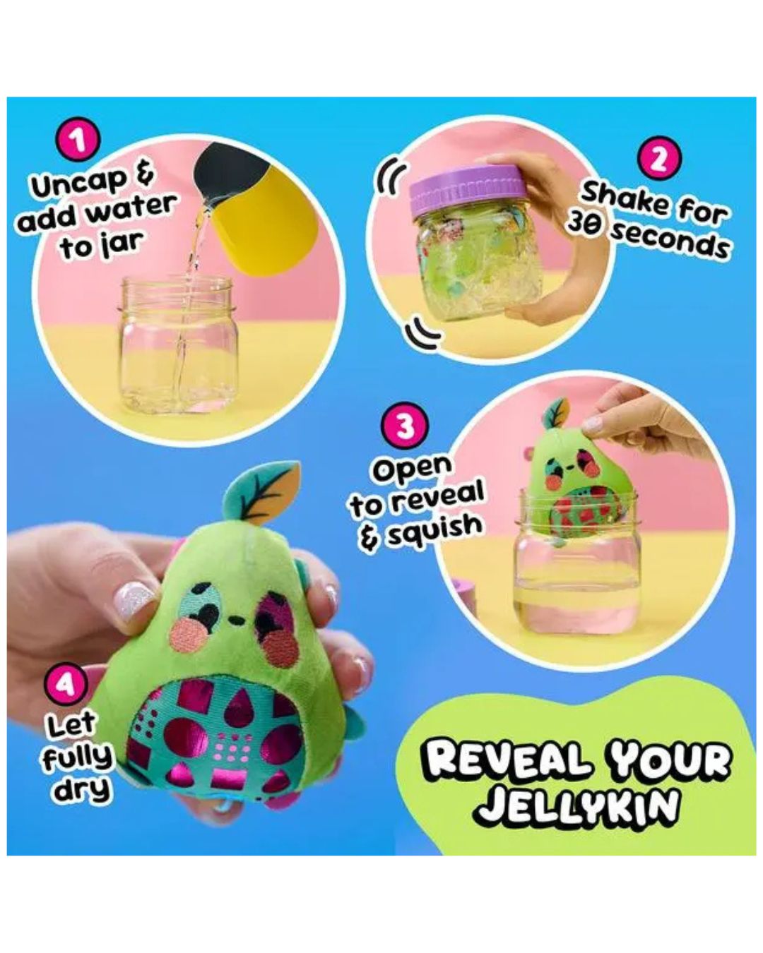 Magic Jellykins Surprise Plush Toy – Squishy Mystery Plush