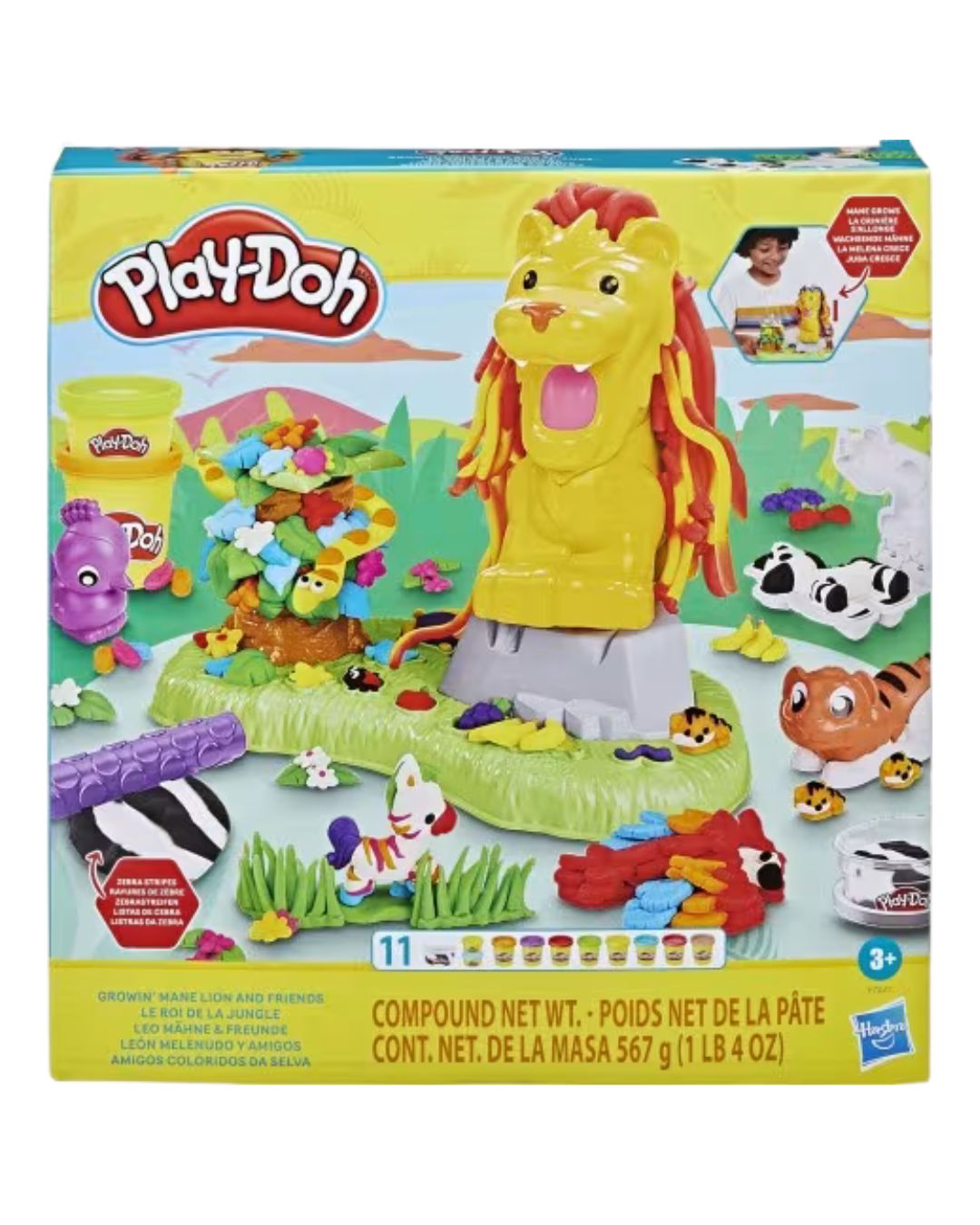 Play-Doh Growin' Mane Lion & Friends