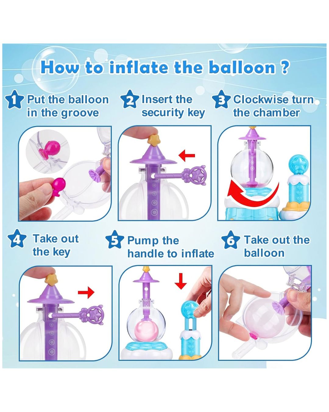 Princess Blue Magic Balloon Craft Kit