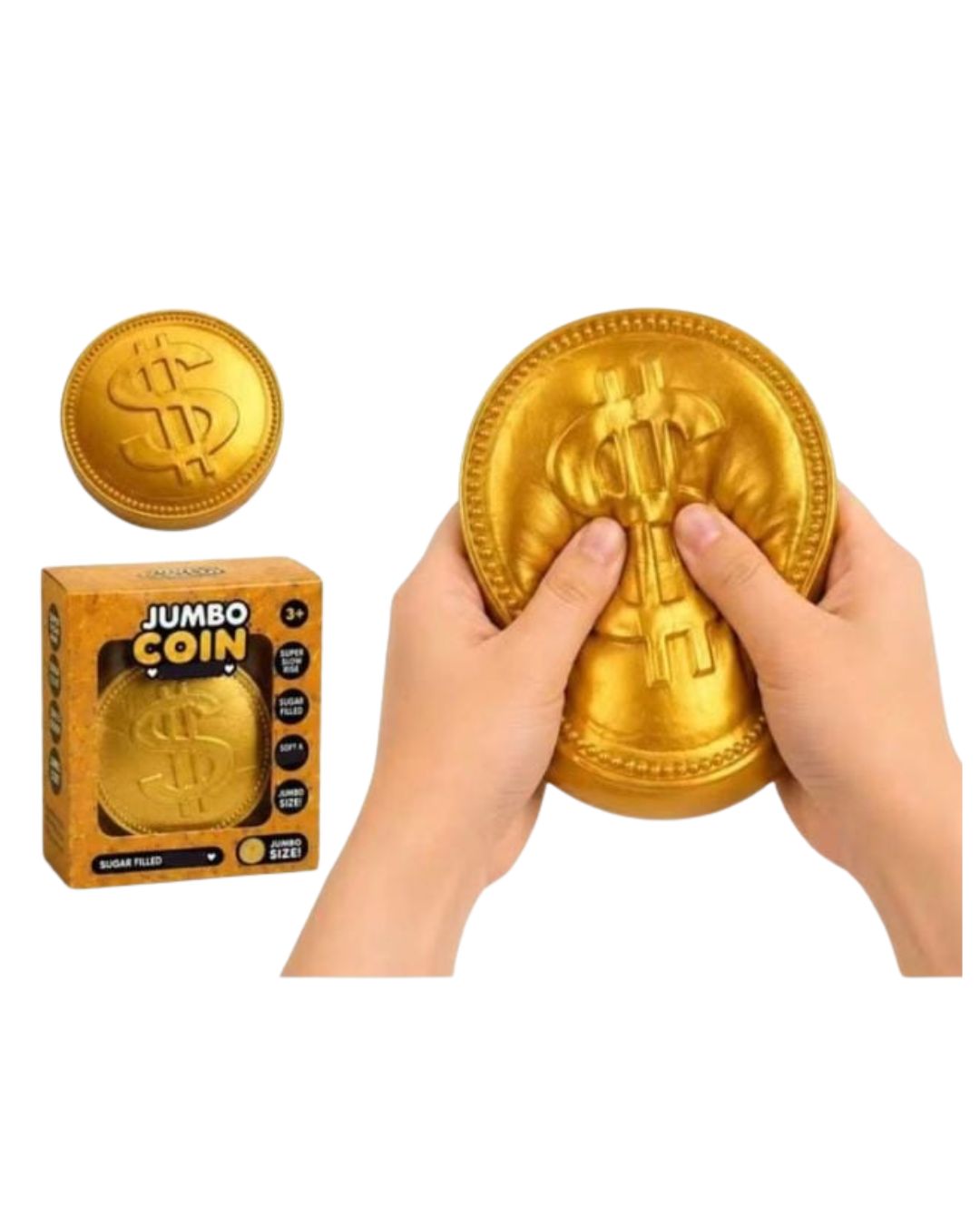 Jumbo Gold Coin Squishy Toy