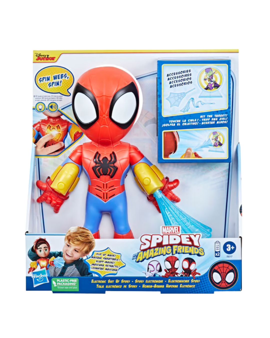 Electronic Suit Up Spidey Figure