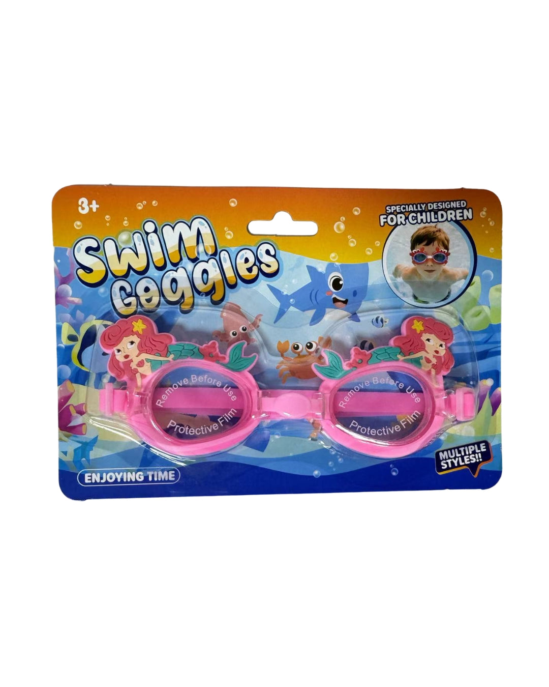 Pink Mermaid Swim Goggles