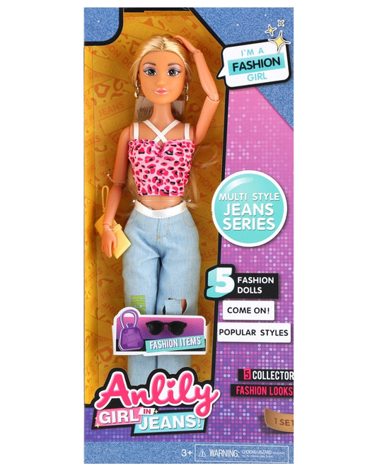 Anlily Multi Style Jeans Fashion Doll