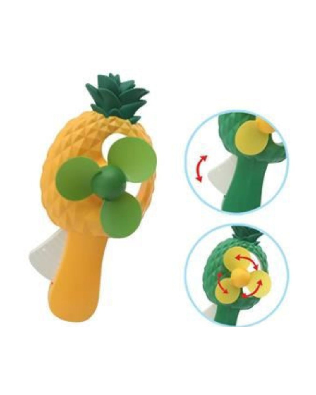 Pineapple Handheld Manual Fan (Assorted)